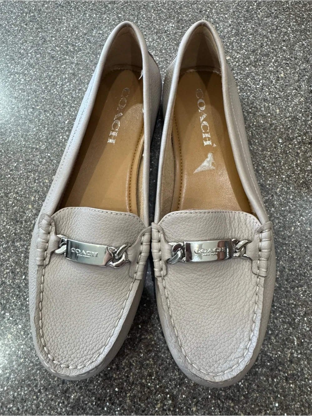 COACH Nude Loafers Size 6.5B
